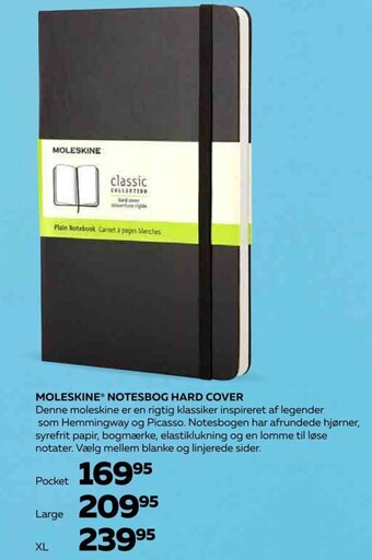 Bog & idé Moleskine Notesbog Hard Cover tilbud