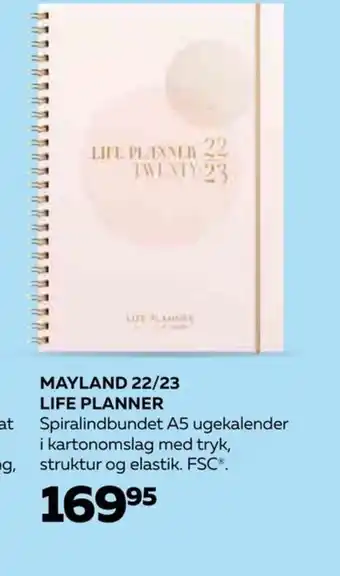 Bog & idé Mayland 22/23 Life Planner tilbud