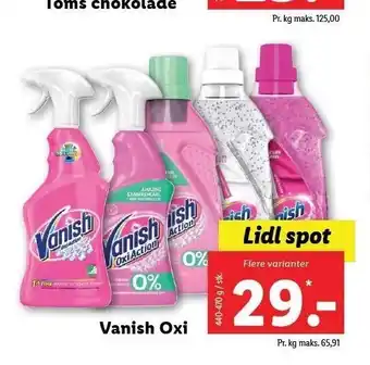 Lidl Vanish oxi tilbud