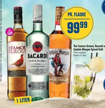 Otto Duborg The famous grouse, bacardi el. captain morgan spiced gold tilbud