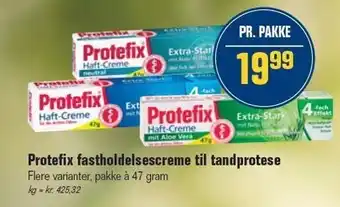 Otto Duborg Protefix fastholdelsescreme til tandbørste tilbud