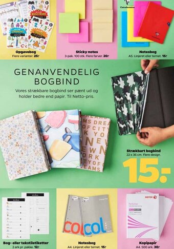 Netto Strækbart bogbind tilbud