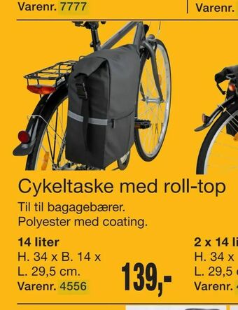 Harald Nyborg Cykeltaske med roll-top tilbud
