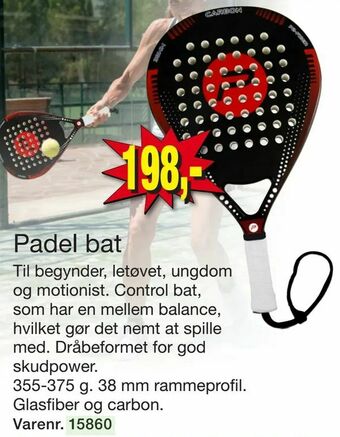 Harald Nyborg Padel bat tilbud