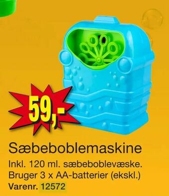 Harald Nyborg Sæbeboblemaskine tilbud