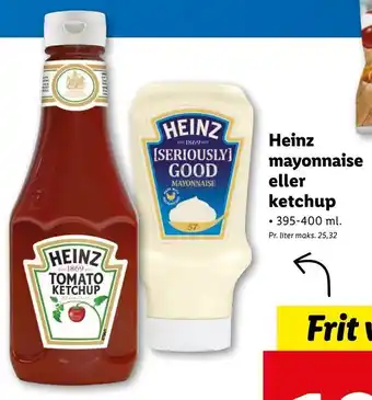 Lidl Heinz mayonnaise eller ketchup tilbud