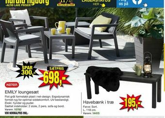 Harald Nyborg EMILY loungesæt tilbud