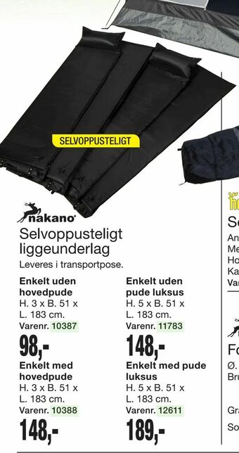 Harald Nyborg Selvoppusteligt liggeunderlag tilbud