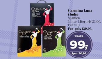 Dagli'Brugsen Carmina luna i boks tilbud