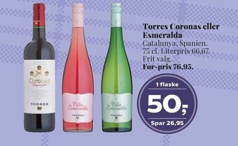 Dagli'Brugsen Torres coronas eller esmeralda tilbud