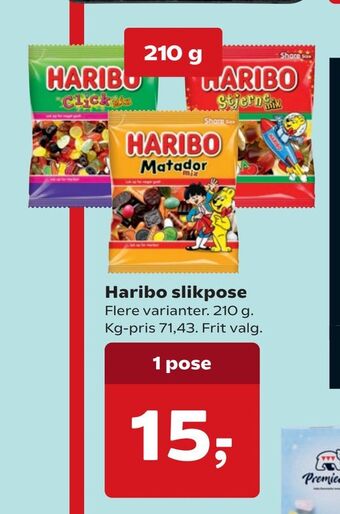 Dagli'Brugsen Haribo slikpose tilbud