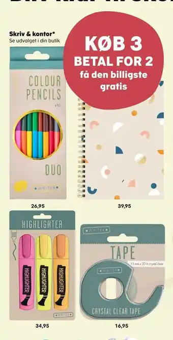 Kvickly Skriv & kontor tilbud
