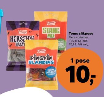 Kvickly Toms slikpose tilbud