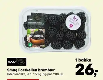 Smag forskellen brombær