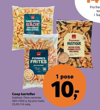 Kvickly Coop kartofler tilbud