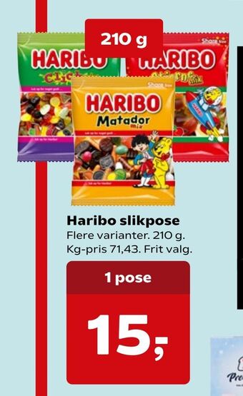 Kvickly Haribo slikpose tilbud