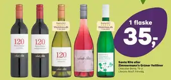 Kvickly Santa rita eller zimmermann's grüner veltliner tilbud