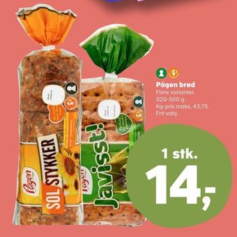 Kvickly Pågen brød tilbud