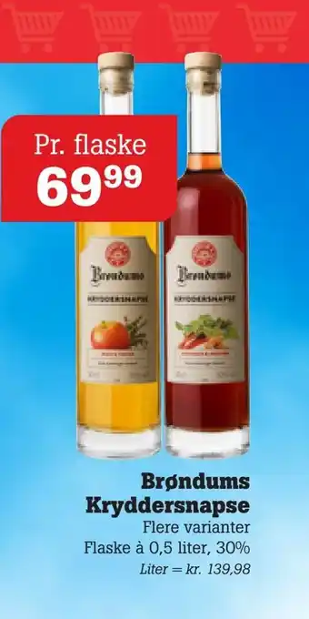 Poetzsch Padborg Brøndums kryddersnapse tilbud