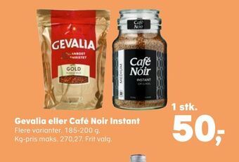 SuperBrugsen Gevalia eller café noir instant tilbud