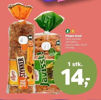SuperBrugsen Pågen brød tilbud