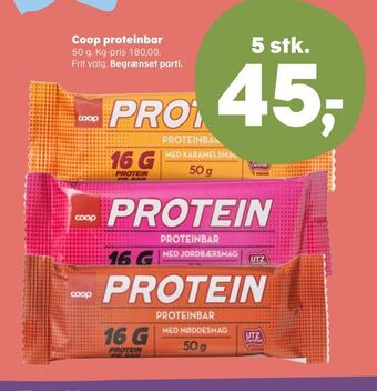 SuperBrugsen Coop proteinbar tilbud