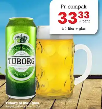 Poetzsch Padborg Tuborg øl inkl. glas tilbud