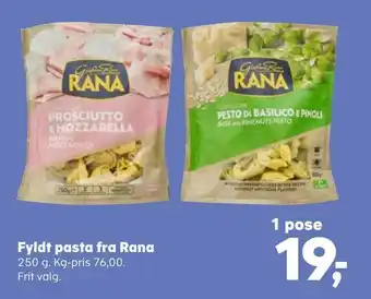 SuperBrugsen Fyldt pasta fra rana tilbud