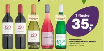 SuperBrugsen Santa rita eller zimmermann's grüner veltliner tilbud