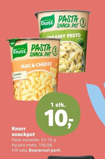 SuperBrugsen Knorr snackpot tilbud