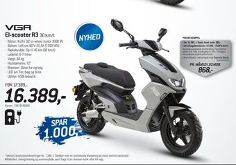 Thansen El-scooter r3 tilbud