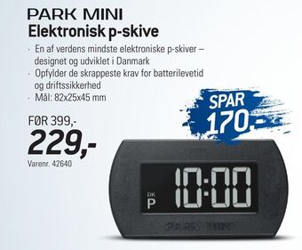 Thansen Elektronisk p-skive tilbud