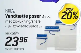 Vandtætte poser