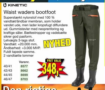 Harald Nyborg Waist waders bootfoot tilbud