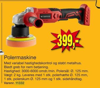 Harald Nyborg Polermaskine tilbud