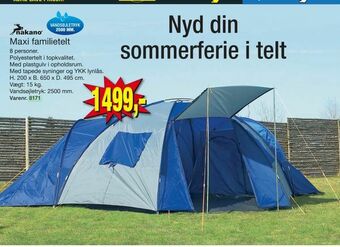 Harald Nyborg Maxi familietelt tilbud