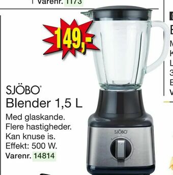 Harald Nyborg Blender 1,5 L tilbud