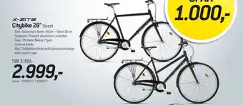 Thansen X-ZITE citybike 28" street tilbud