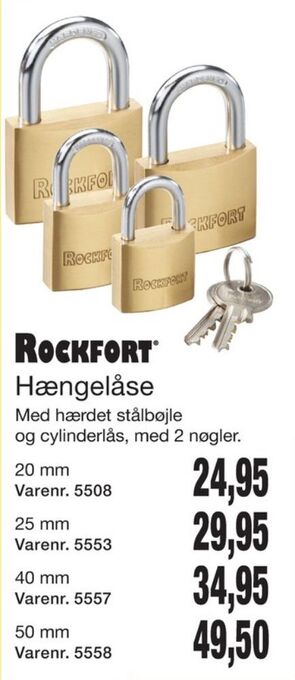 Harald Nyborg Rockfort hængelås tilbud