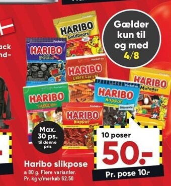 Bilka Haribo slikpose tilbud