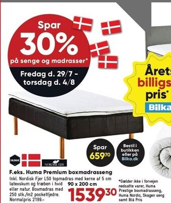 Bilka Huma premium boxmadrasseng tilbud