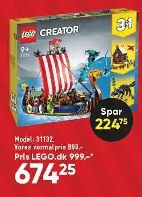 Bilka Lego creator tilbud