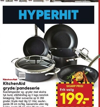 Bilka Kitchenaid gryde/pandeserie tilbud