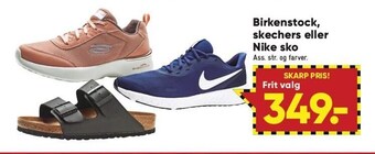 Bilka Birkenstock, skechers el. nike sko tilbud