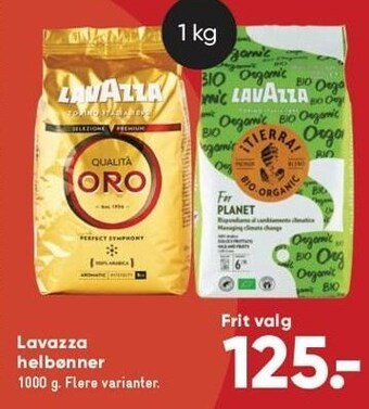 Bilka Lavazza helbønner tilbud