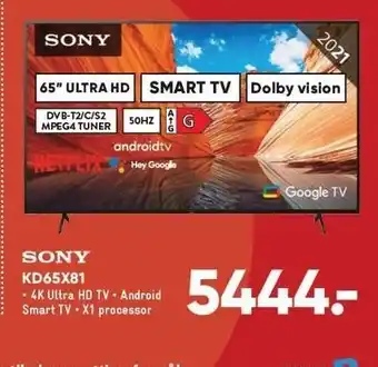 Bilka Sony kd65x81 tilbud