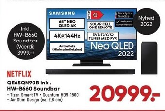 Samsung qe65qn90b inkl. hw-b660 soundbar