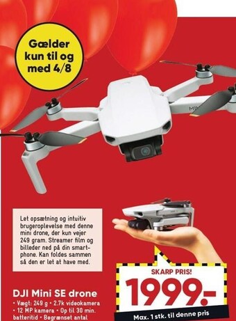 Bilka Dji mini se drone tilbud