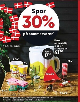 Bilka Spar 30% på sommervarer tilbud