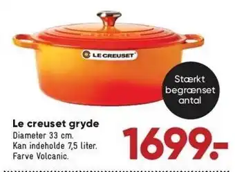 Bilka Le creuset gryde tilbud